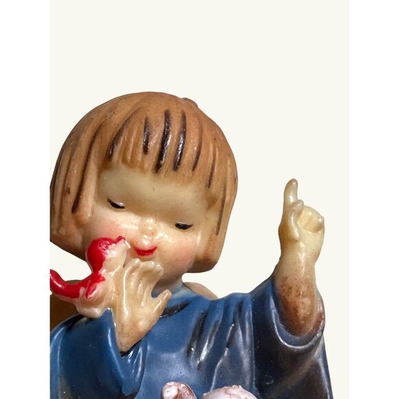 Vintage Angel Ornaments With Birds and Flowers Set Of 2 - Picture 5 of 11